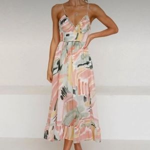 Hello Molly Midi Dress Floral